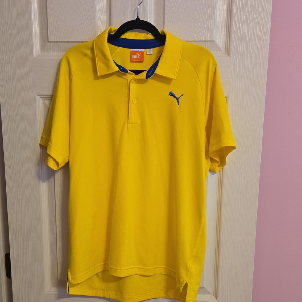 Puma Men's Bright Yellow‎ Cool Polo Shirt